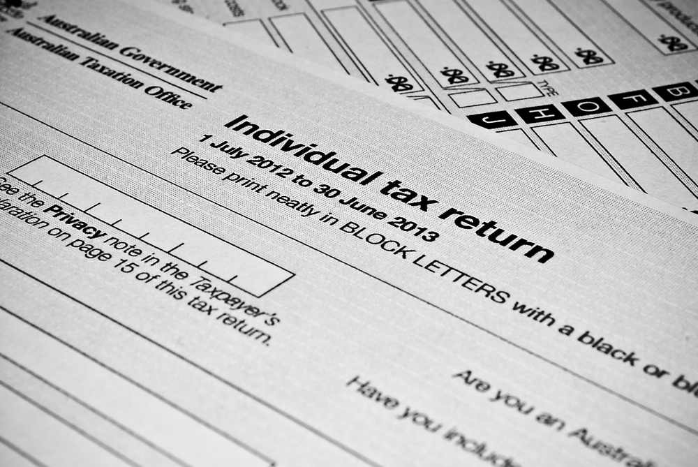 Australian Individual tax return form